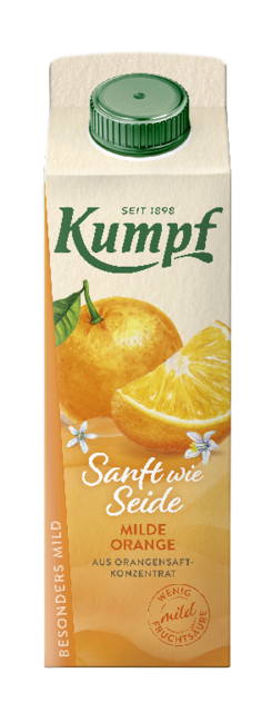 Sanft wie Seide Orange Saftkarton