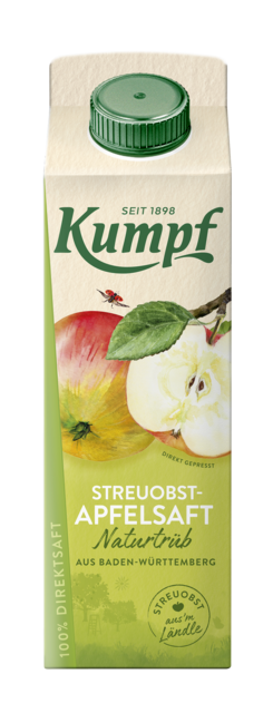 Naturtrüber Apfelsaft Saftkarton